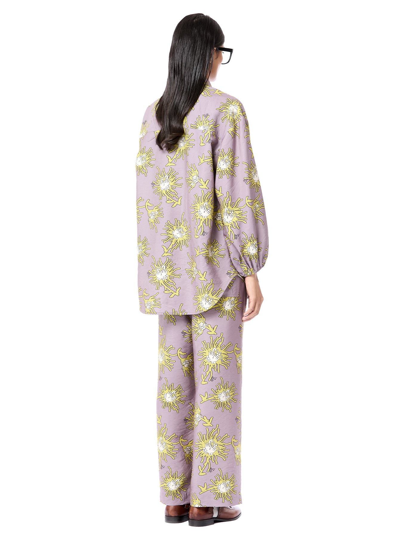 Oversized Luminous Tie-up Co-Ord Set