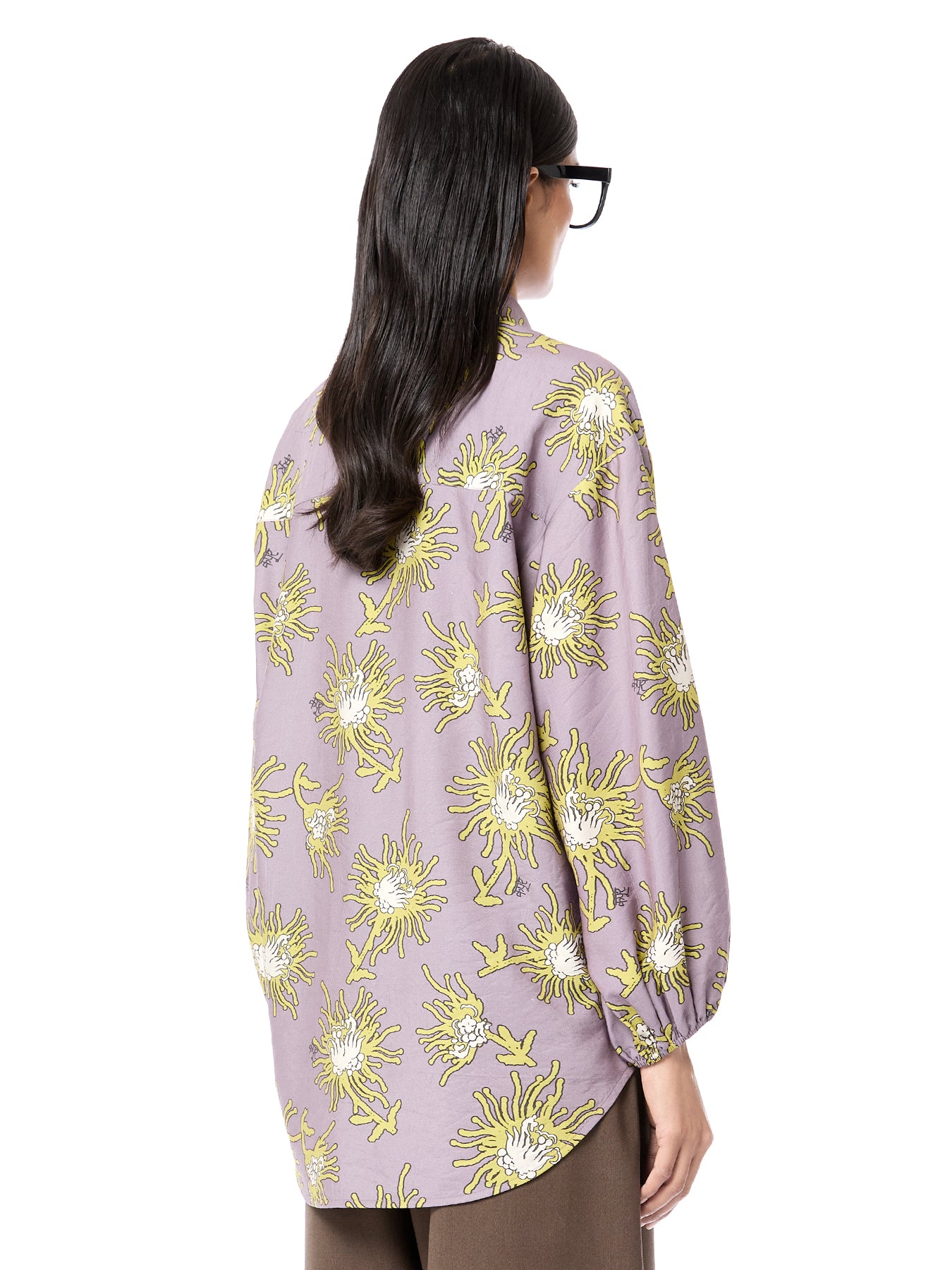 Oversized Luminous Tie-up Shirt