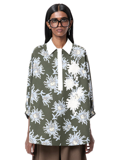 Luminous Polo Batwing Shirt