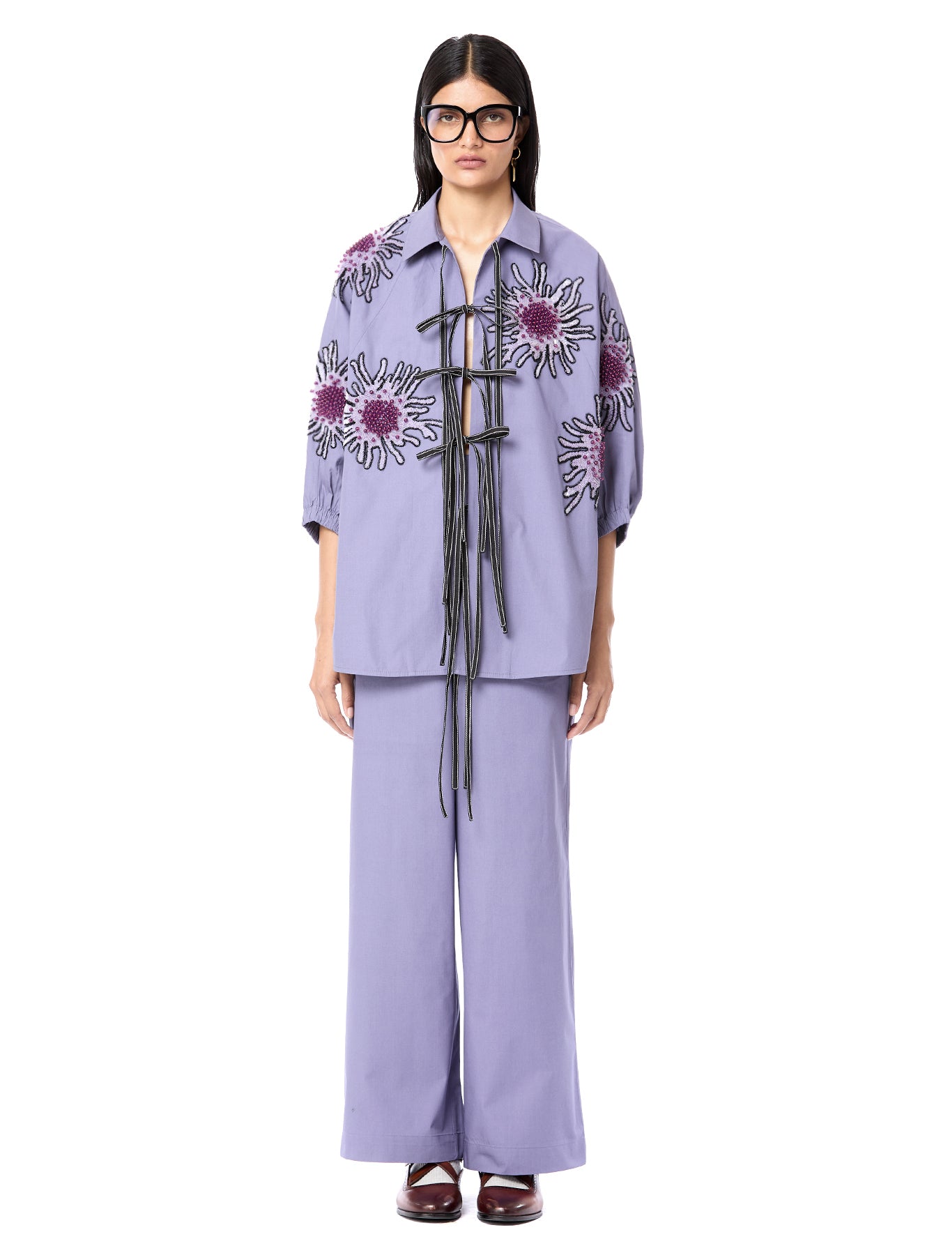 Handcrafted Luminous Batwing Co-Ord Set