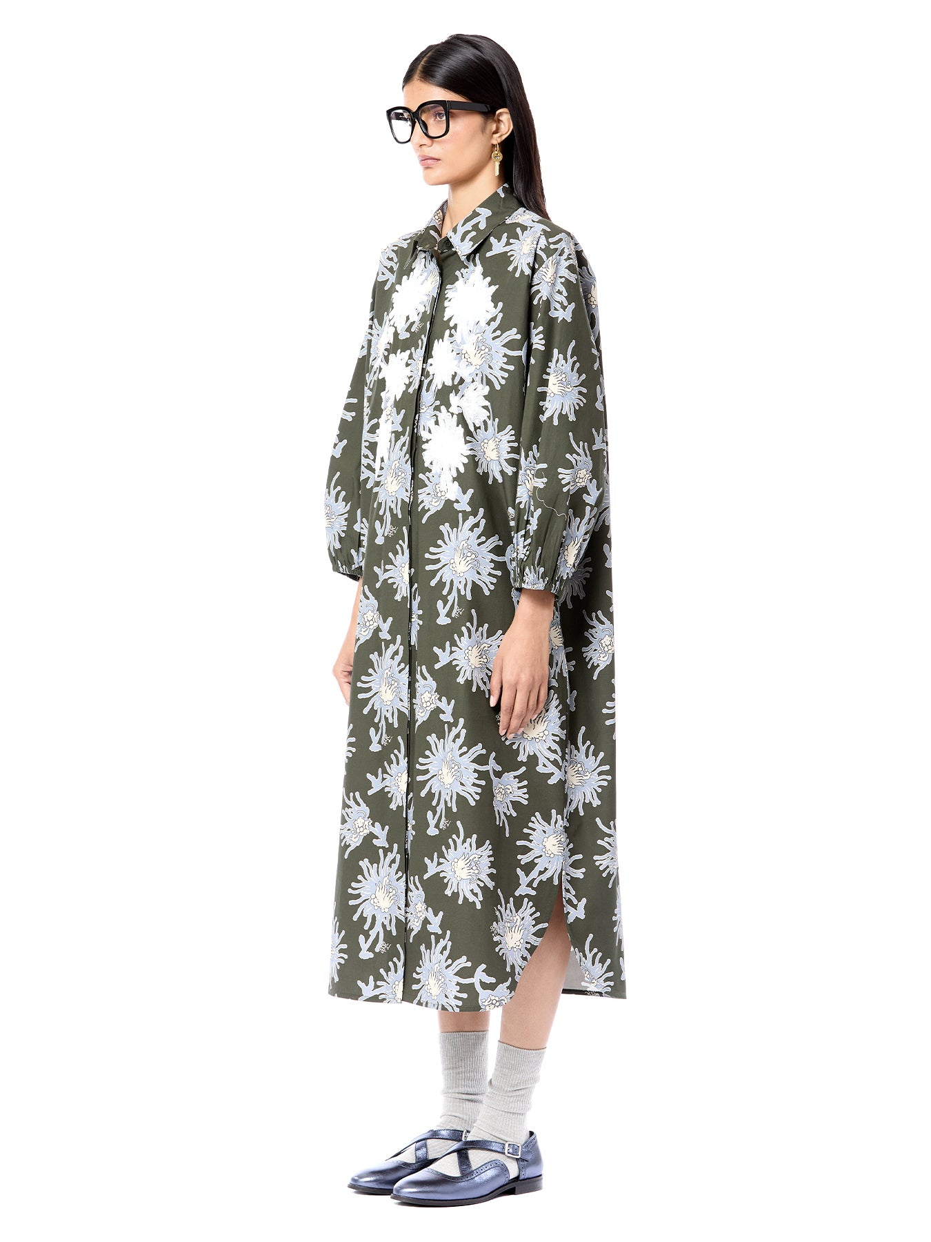 Handcrafted Luminous Shirt Dress