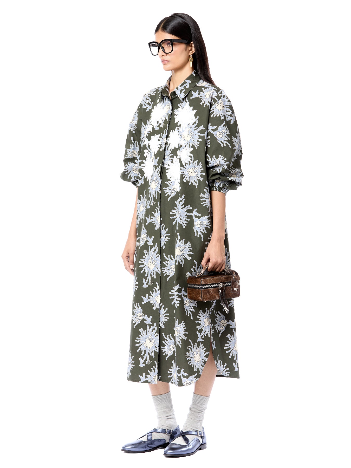 Handcrafted Luminous Shirt Dress