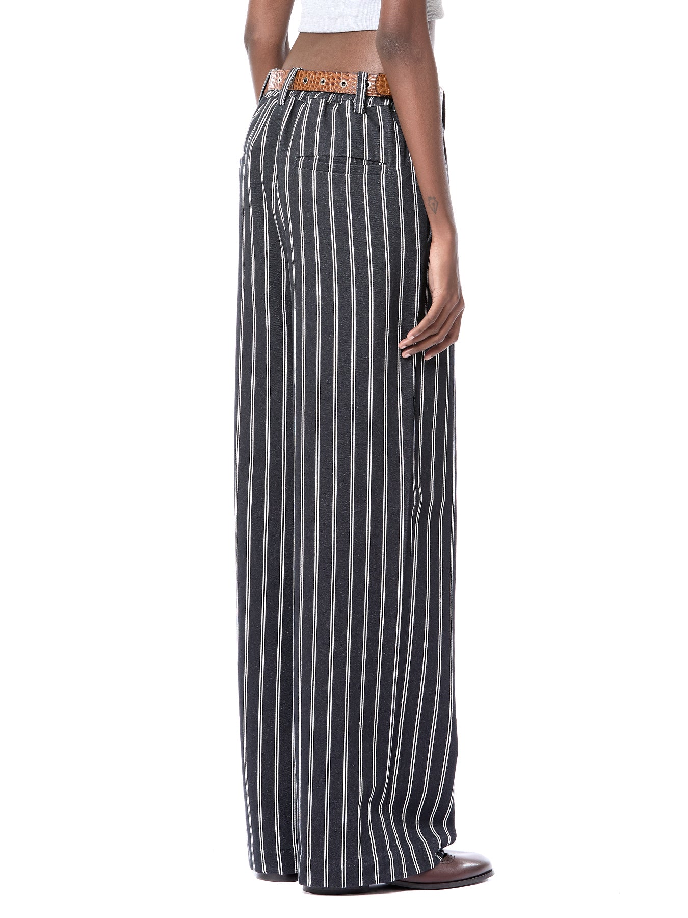Striper Wide-Leg Jeans