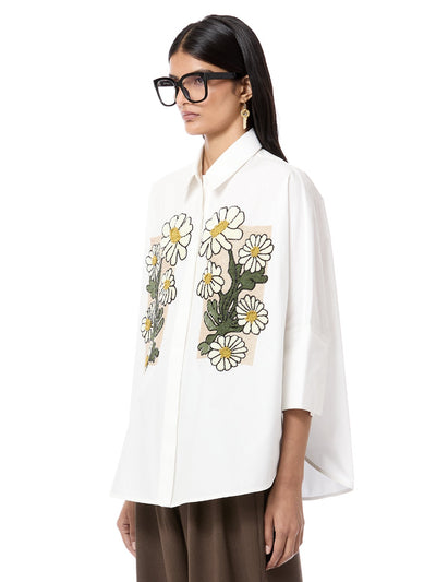 Handcrafted Flora Kaftan Shirt