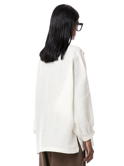 Crystal Grid Batwing Shirt