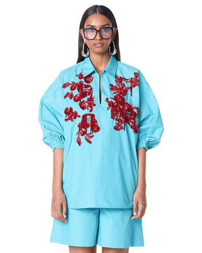 Bouquet Polo Batwing Co-Ord Set