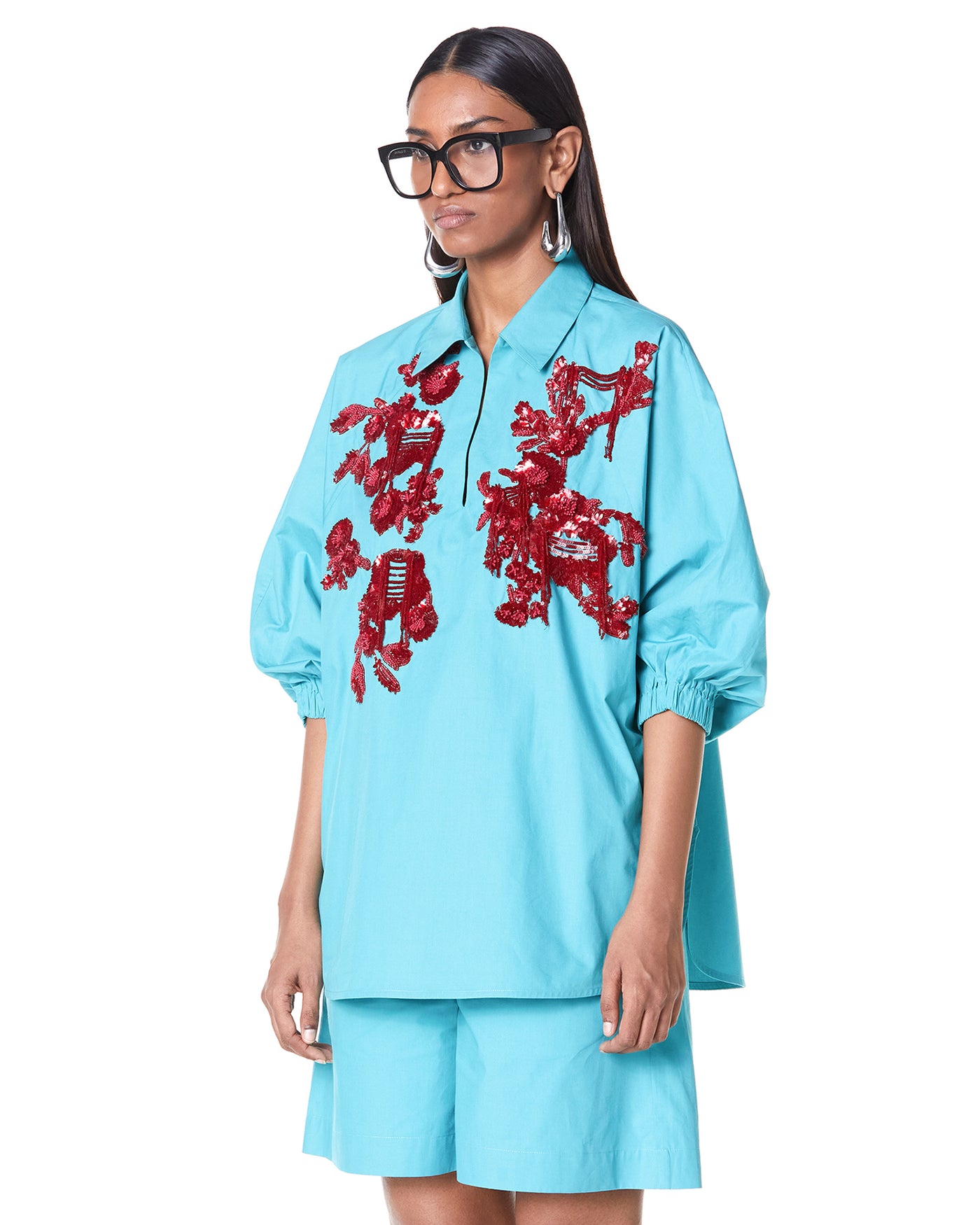 Bouquet Polo Batwing Co-Ord Set