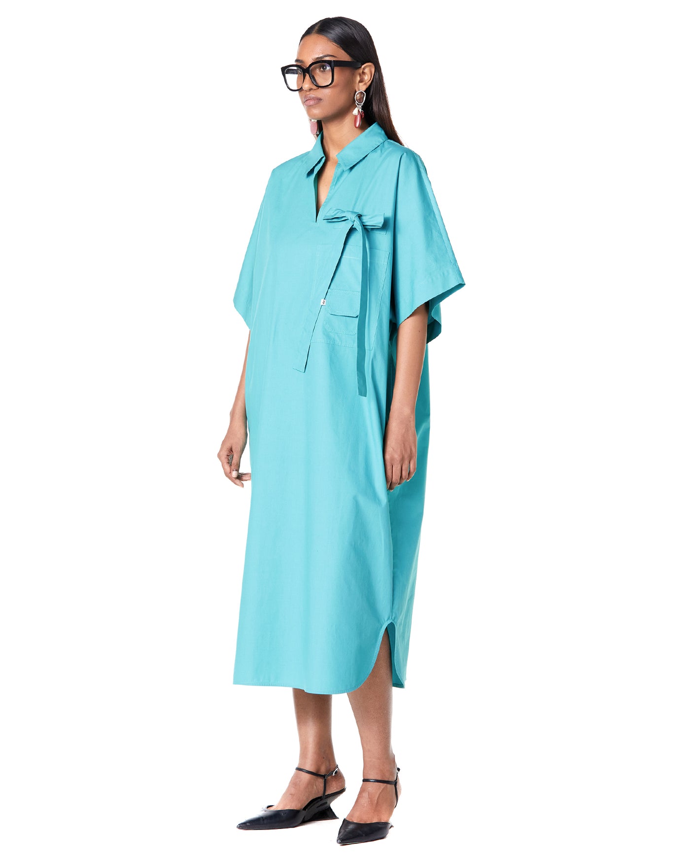 Half Batwing Shirt- Dress