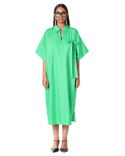 Half Batwing Shirt-Dress