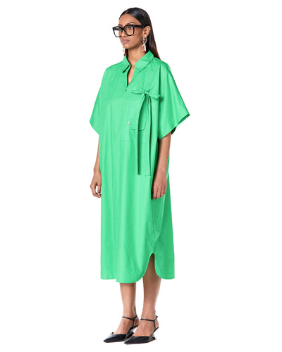 Half Batwing Shirt-Dress