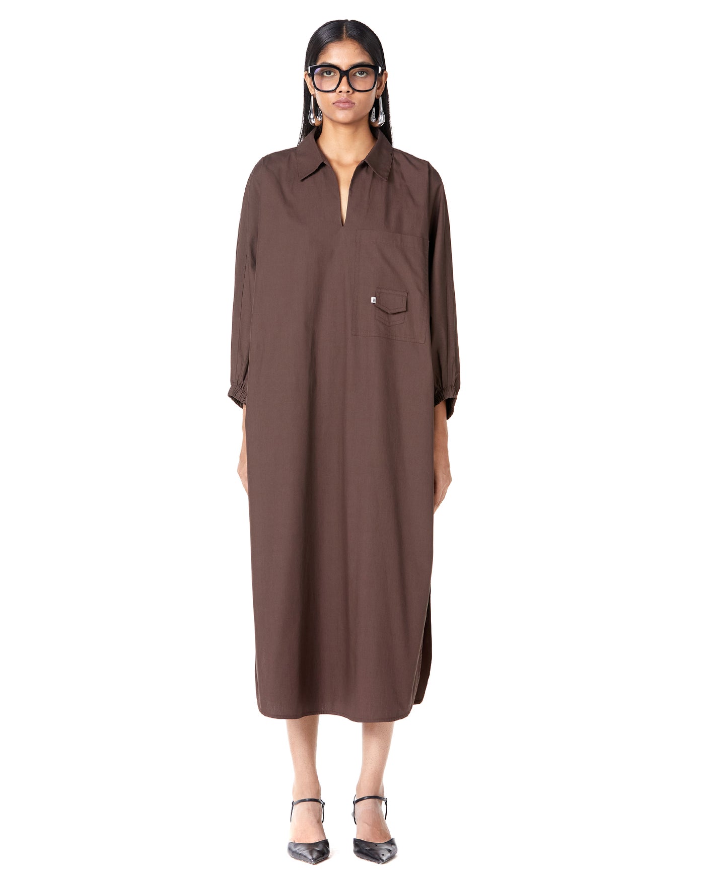 Polo Batwing Shirt-Dress