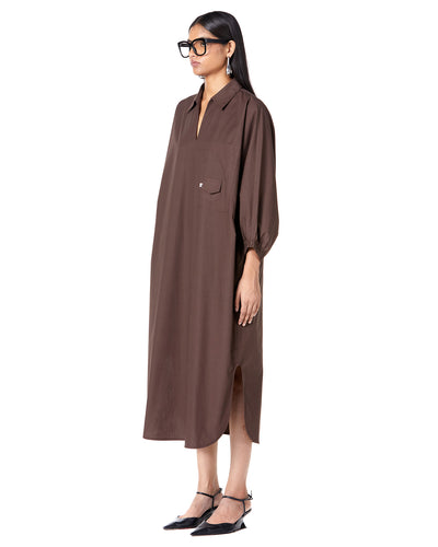 Polo Batwing Shirt-Dress