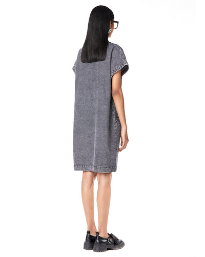 Washed Denim Golf Dress