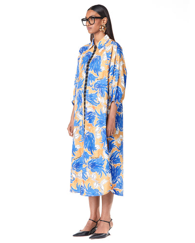 Hooked Flora Batwing Shirt-Dress