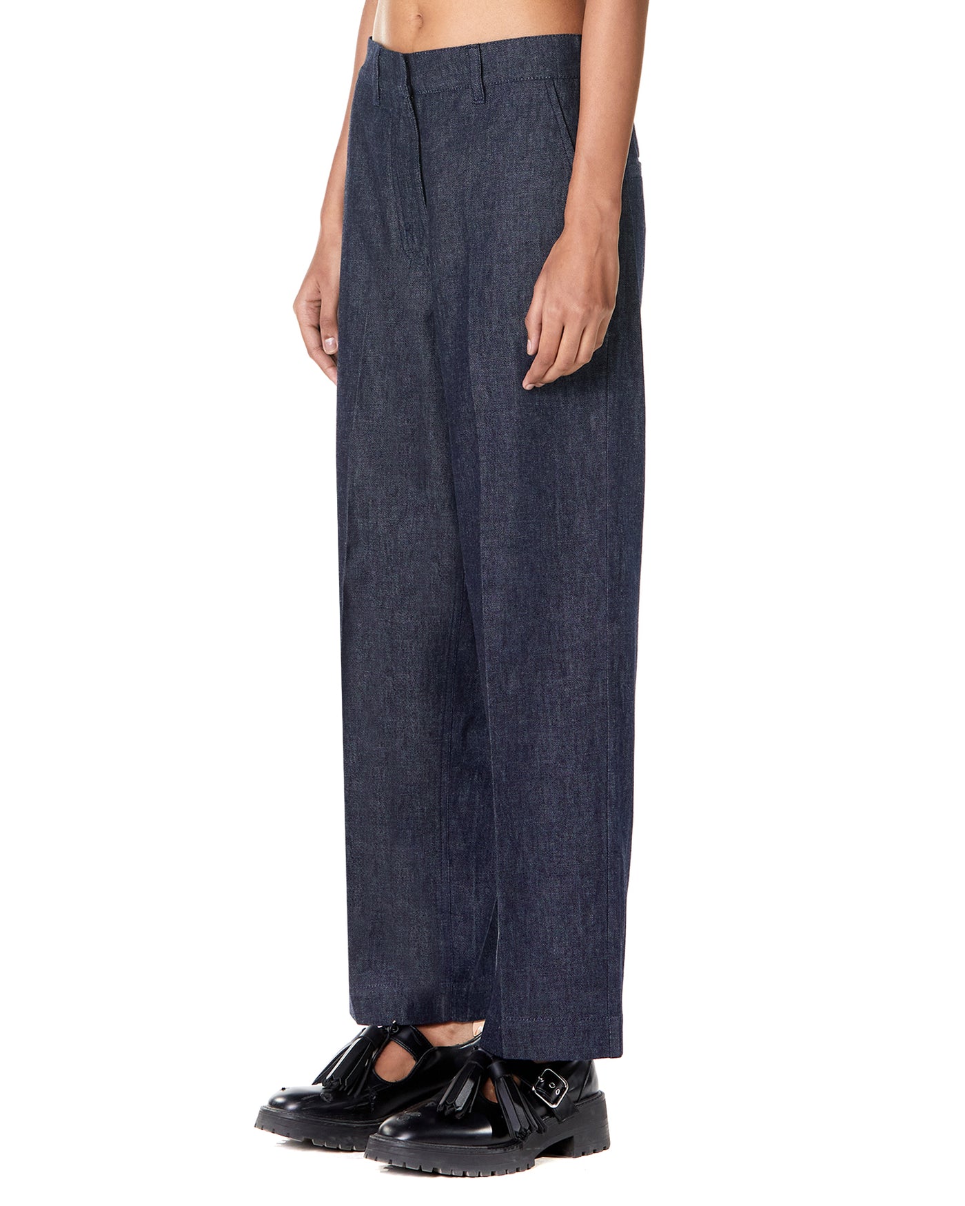 Cropped Wide-Leg Trouser