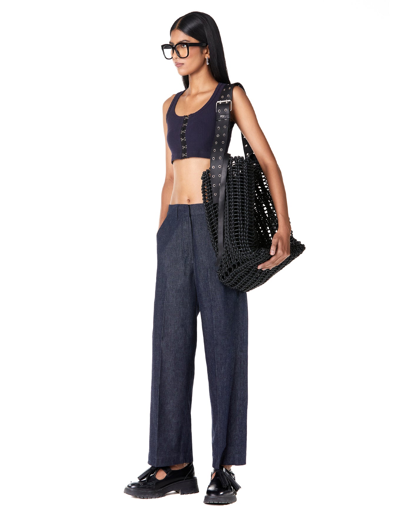 Cropped Wide-Leg Trouser