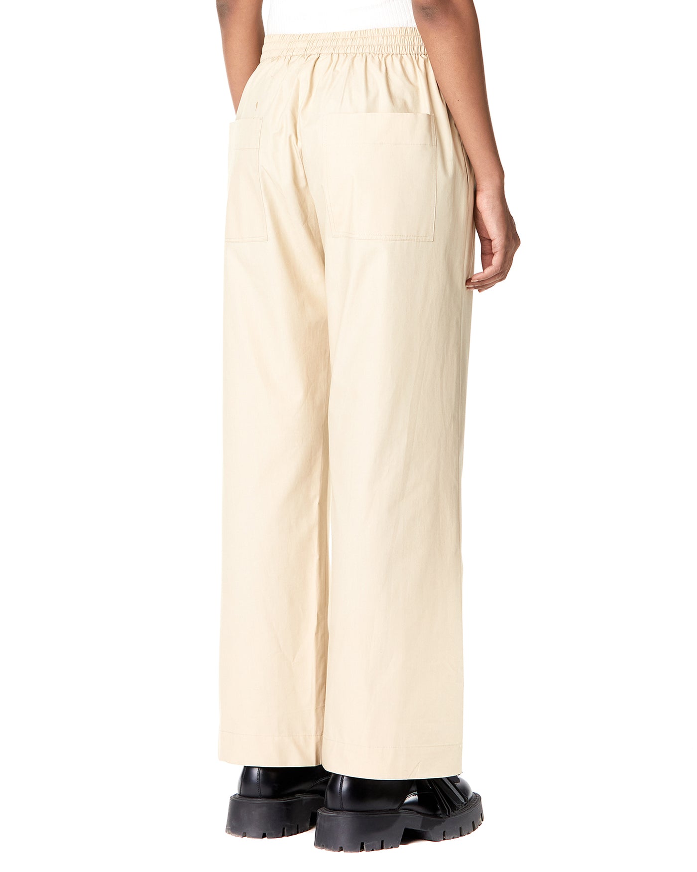 Cropped Wide-Leg Pyjama Pants