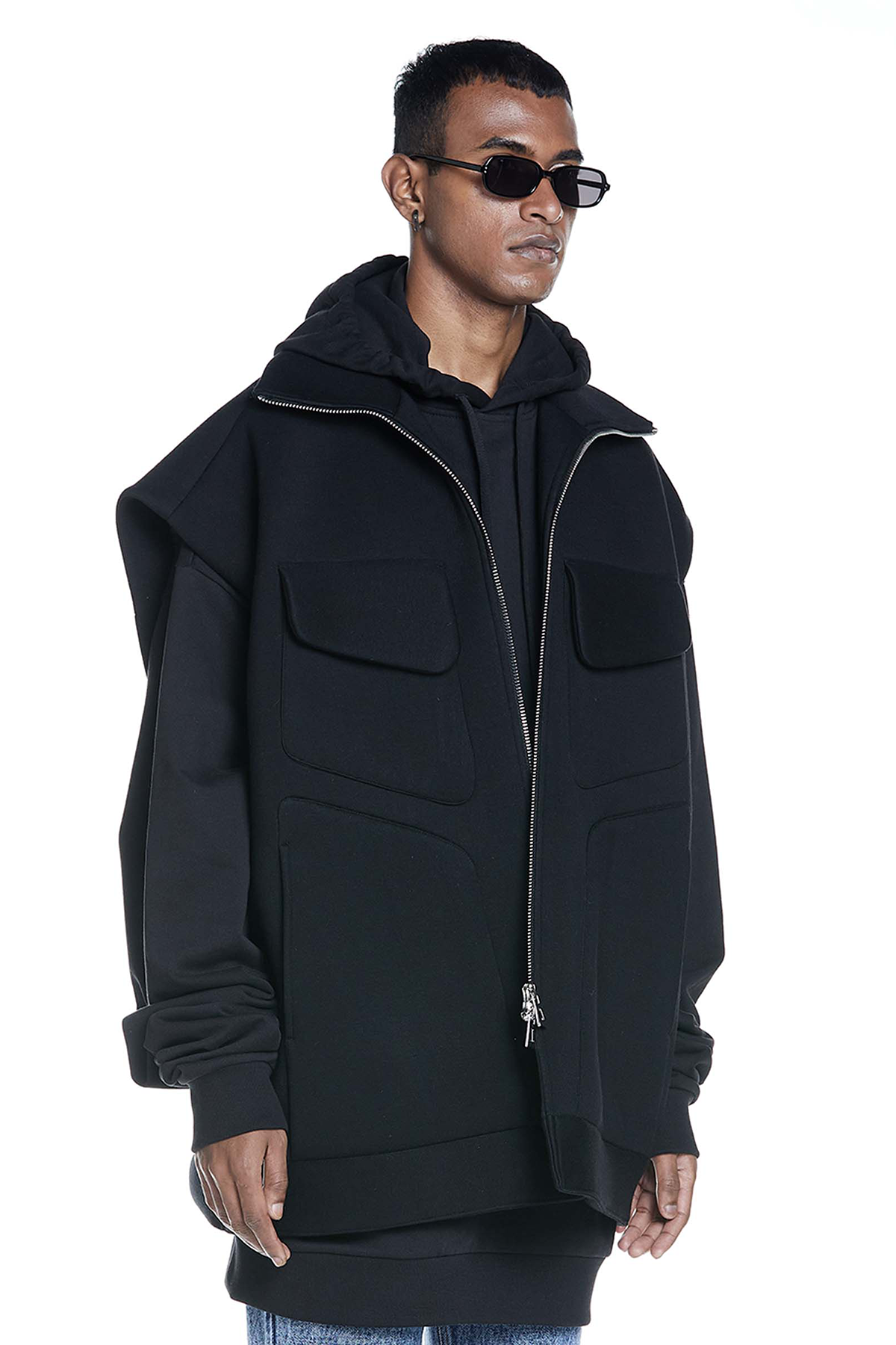 OVERSIZED BONDED GILET