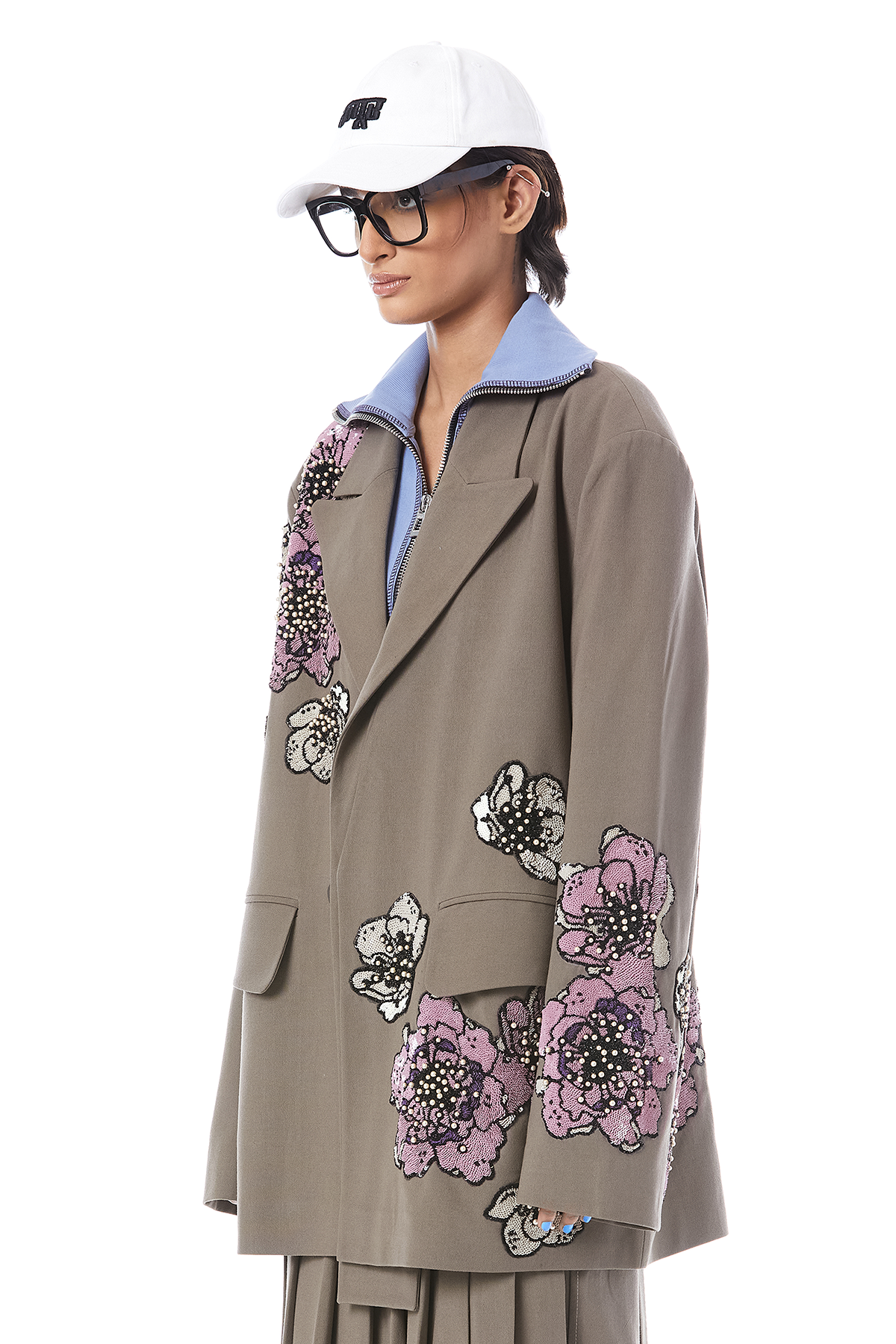 FLORA HAND EMBROIDERED BLAZER