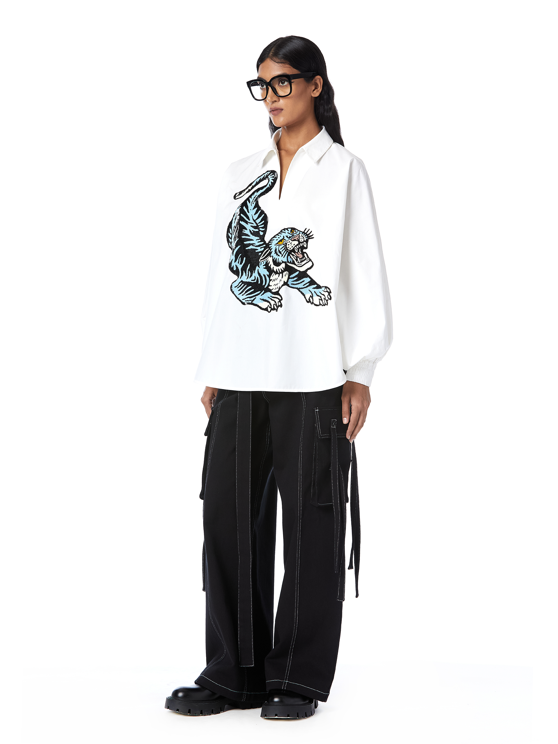 HANDCRAFTED POLO BATWING SHIRT