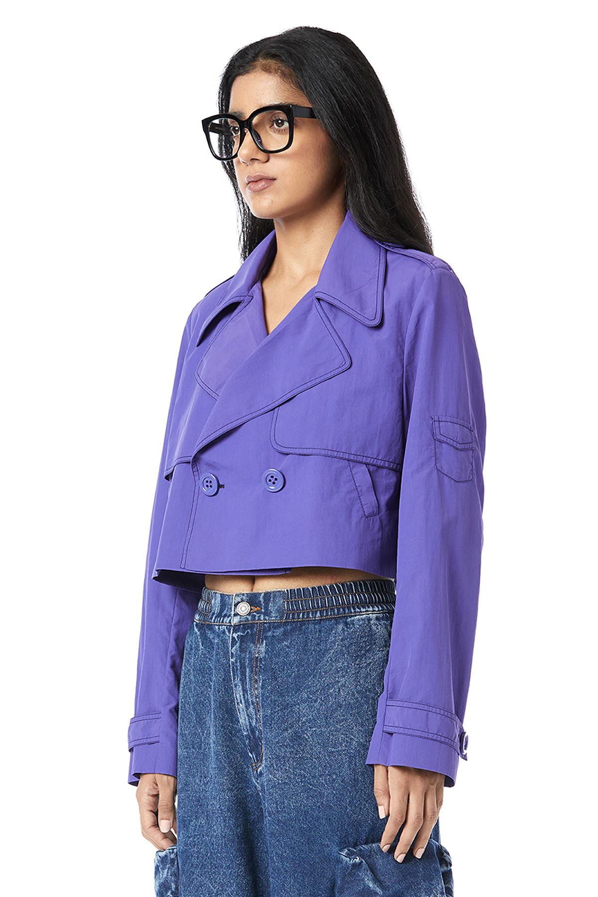 OVERSIZED CROPPED TRENCH