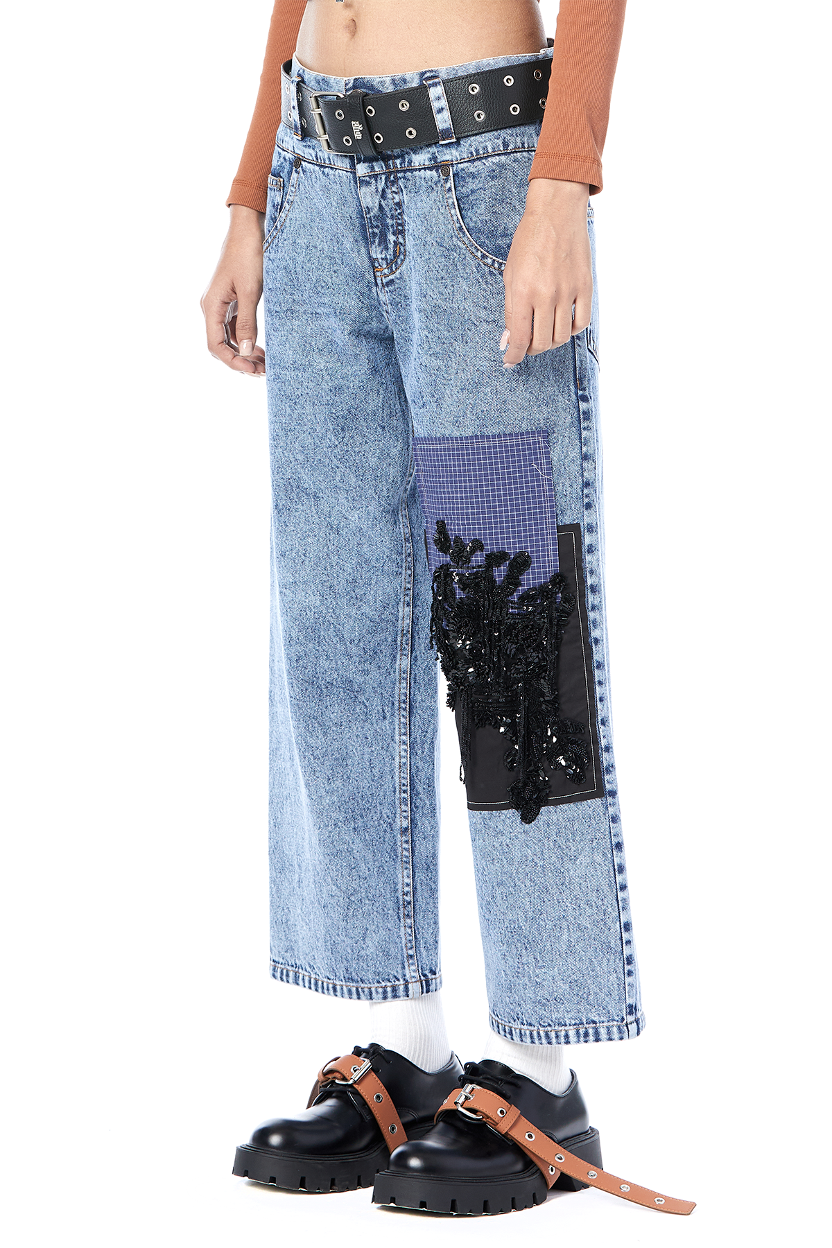 Handcrafted Patchwork Jeans