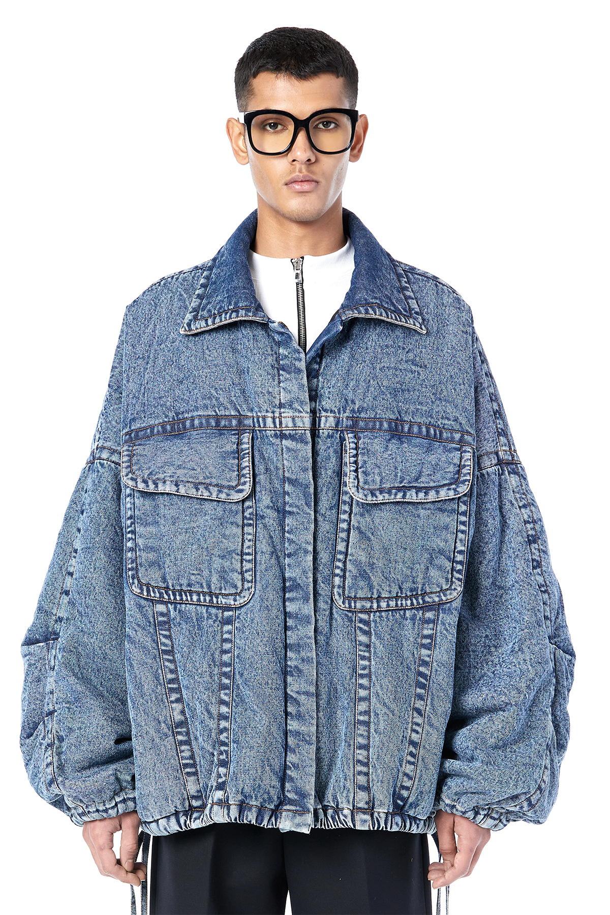 Padded Denim Jacket
