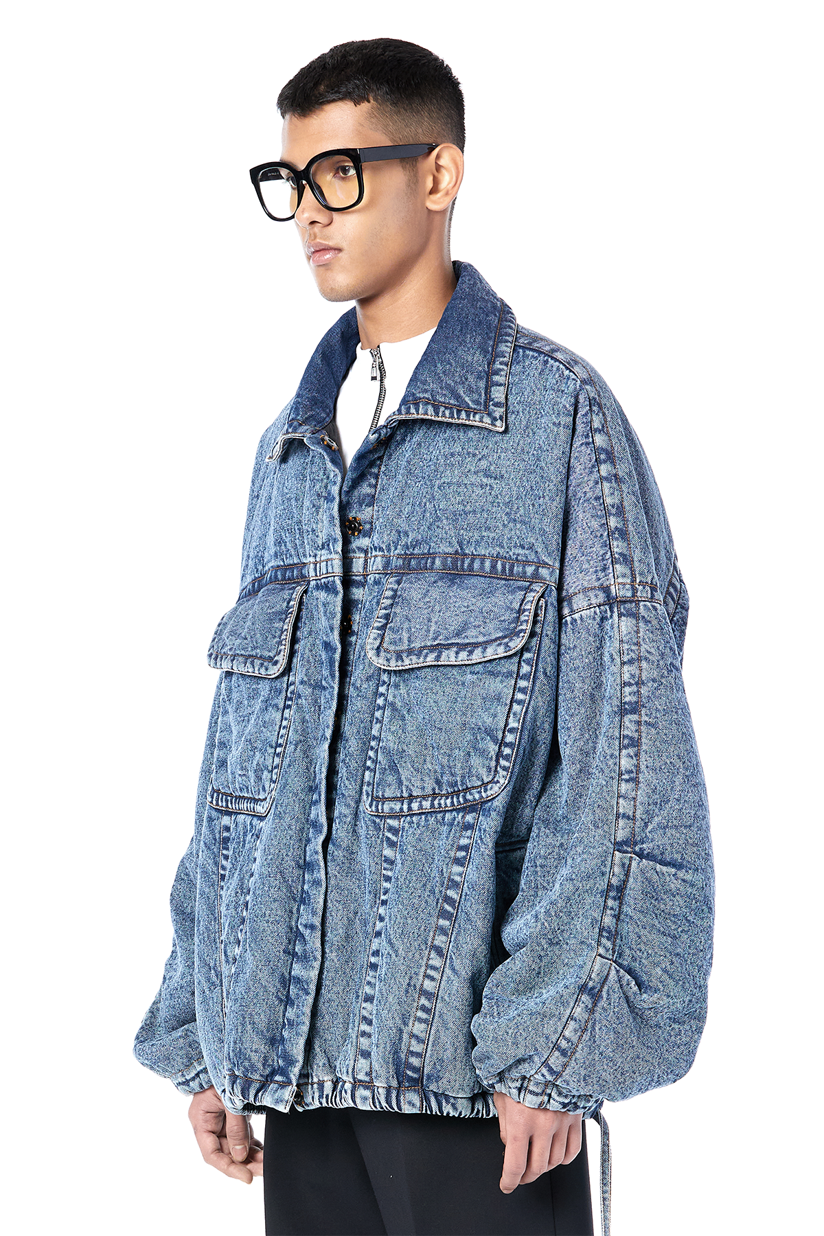Padded Denim Jacket