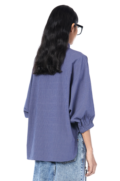 Handcrafted Zipped Batwing Shirt