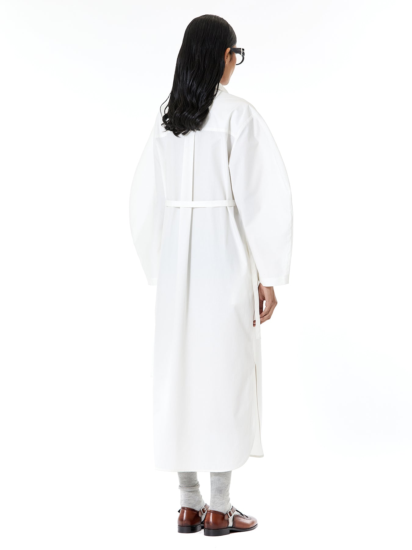 Balloon Sleeve Shirt Dress