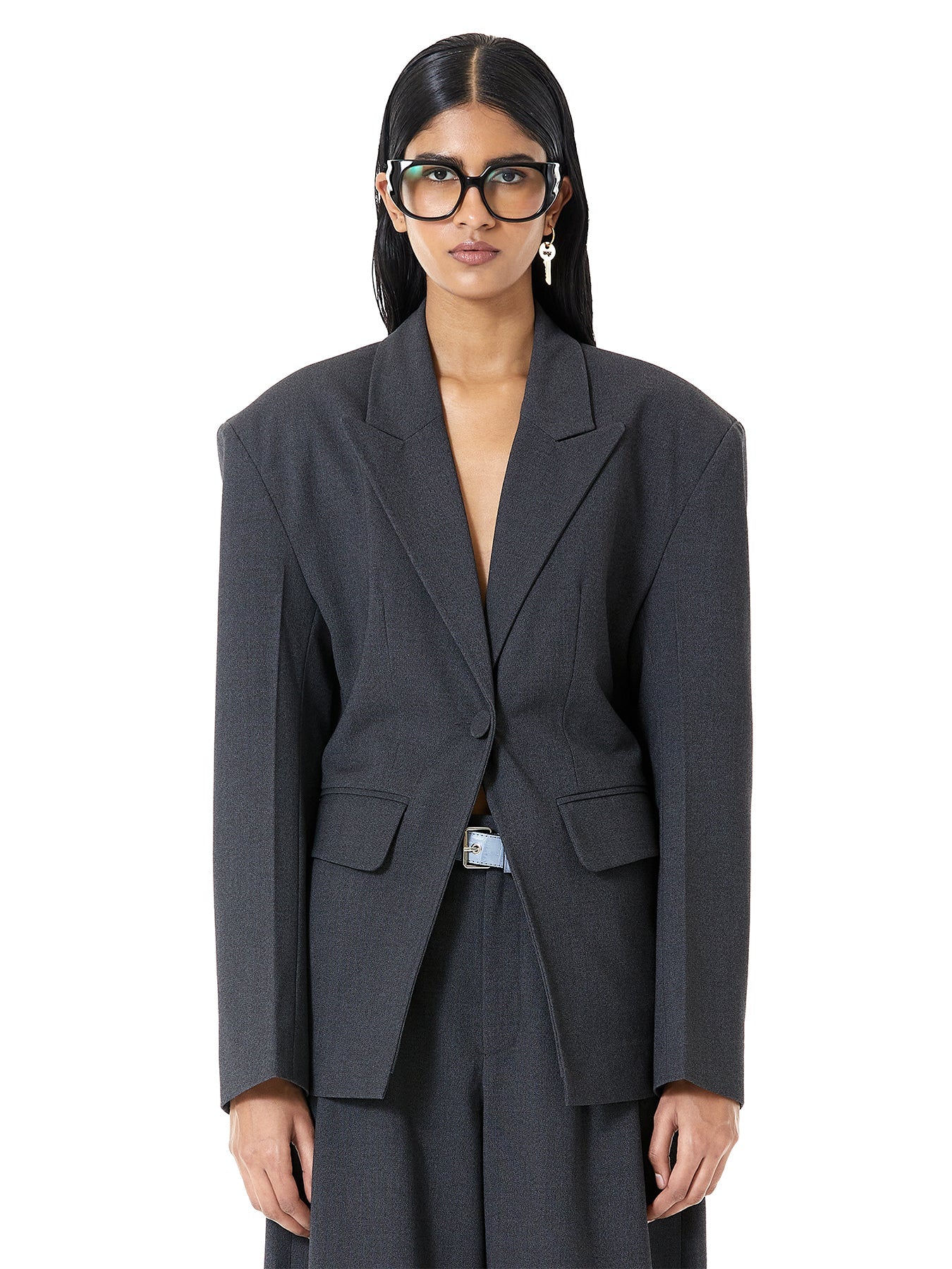 Cinched Suiting Blazer