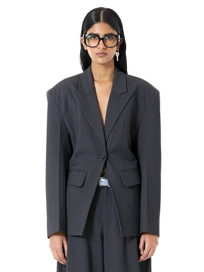 Cinched Suiting Blazer