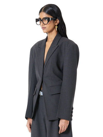 Cinched Suiting Blazer