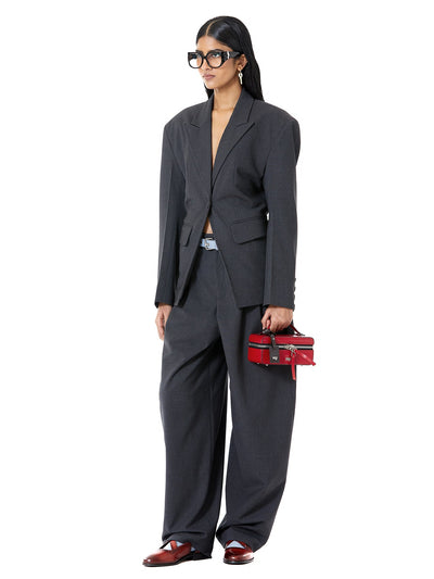 Cinched Suiting Blazer