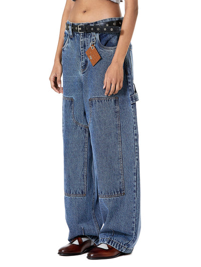 Acid Washed Balloon Jeans