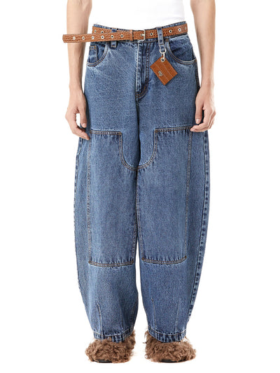 Acid Washed Ballon Jeans
