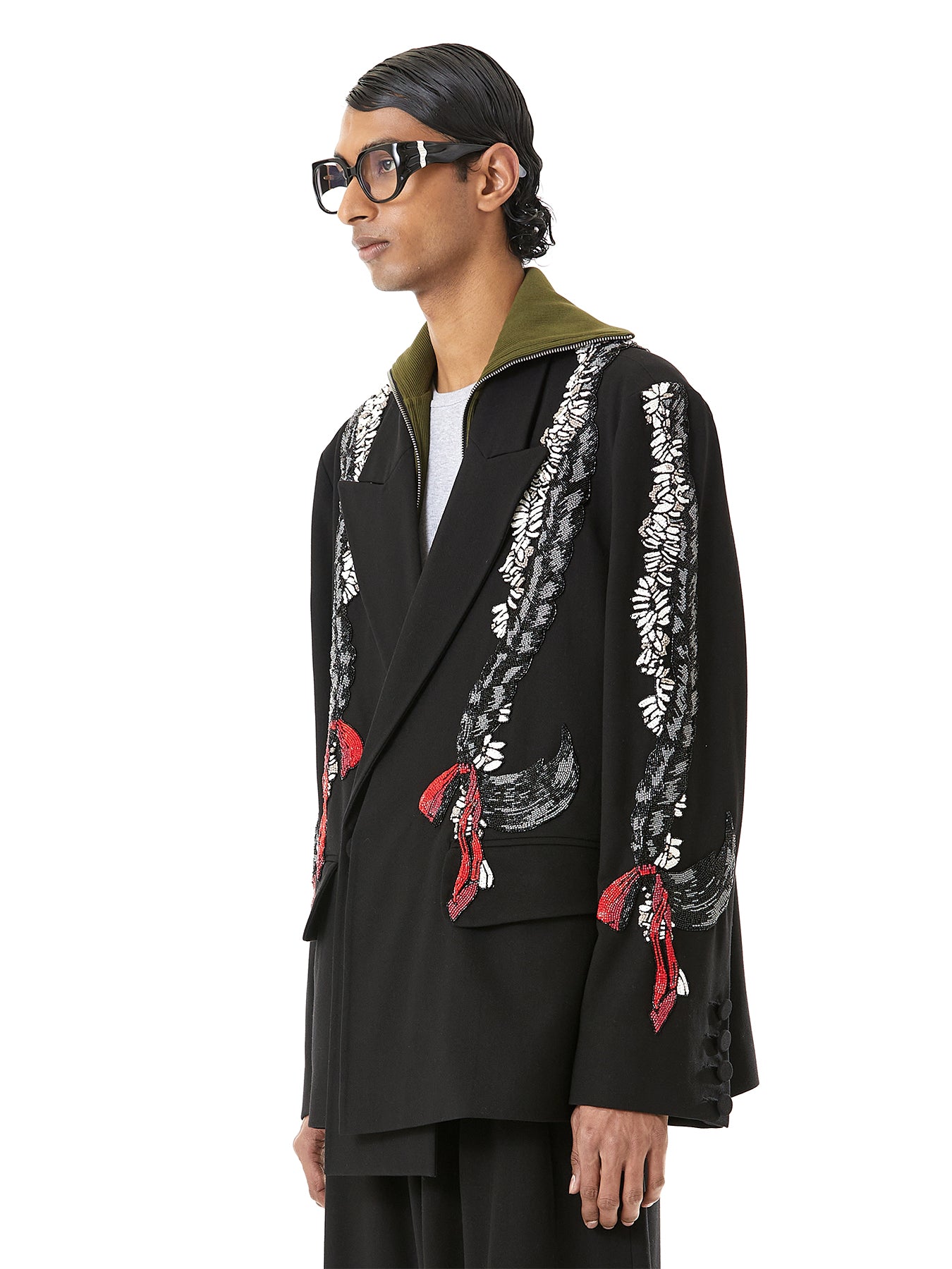 Handcrafted Braids Blazer