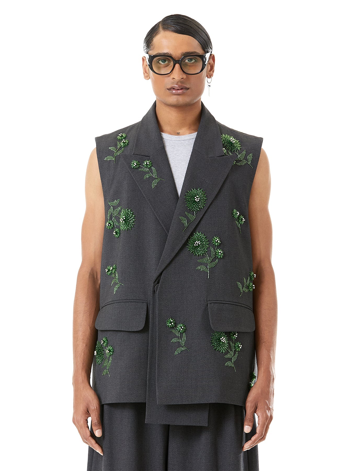 Handcrafted Marigold Blazer Vest