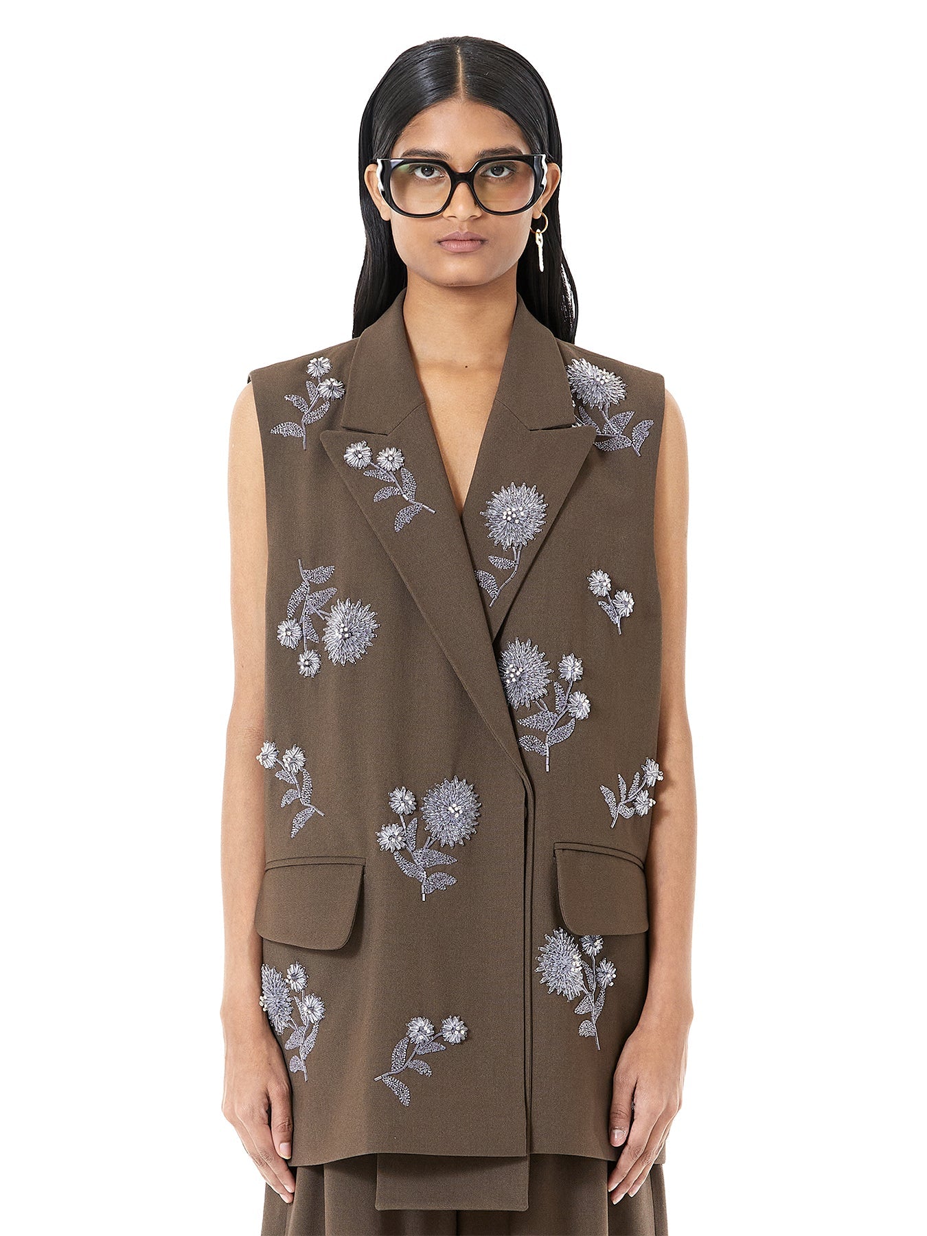 Handcrafted Marigold Blazer Vest