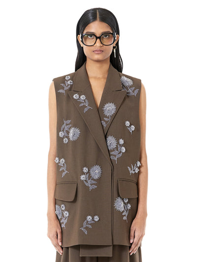 Handcrafted Marigold Blazer Vest