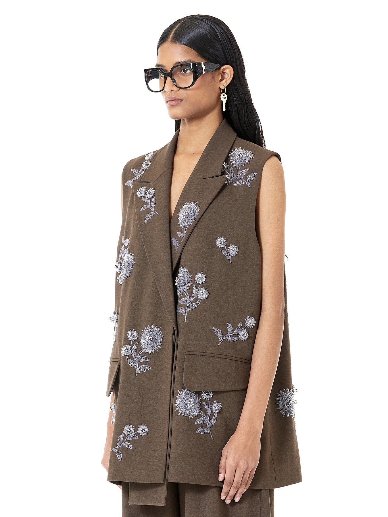 Handcrafted Marigold Blazer Vest