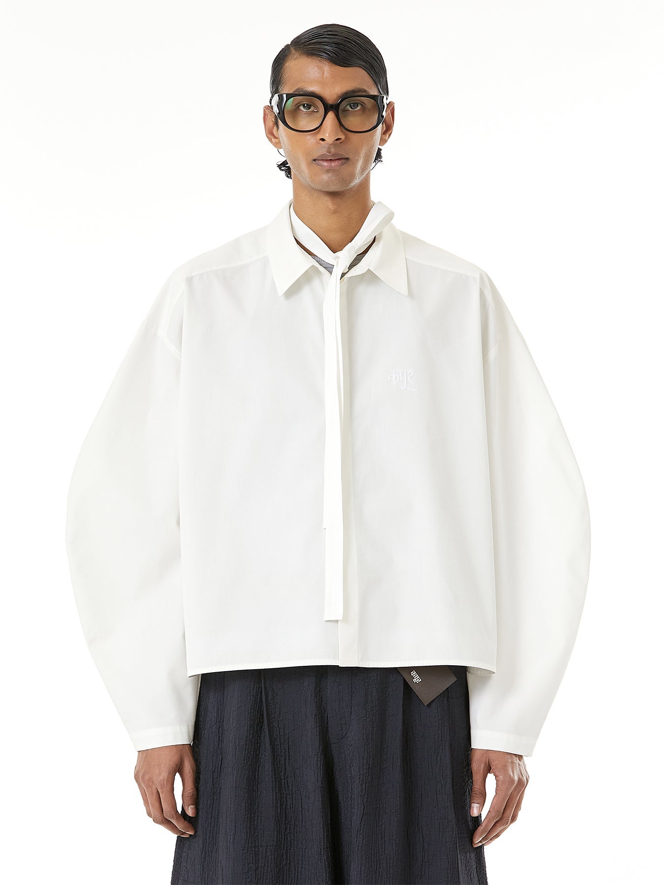 Cropped balloon Shirt