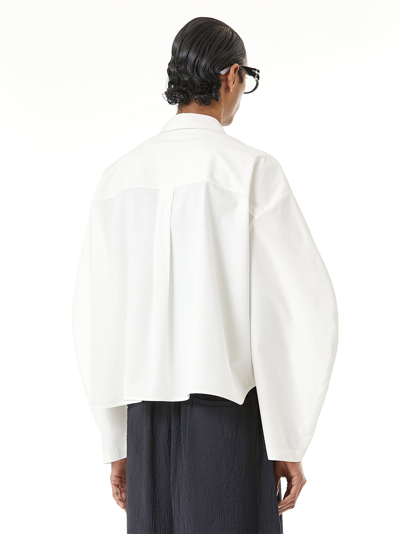 Cropped balloon Shirt