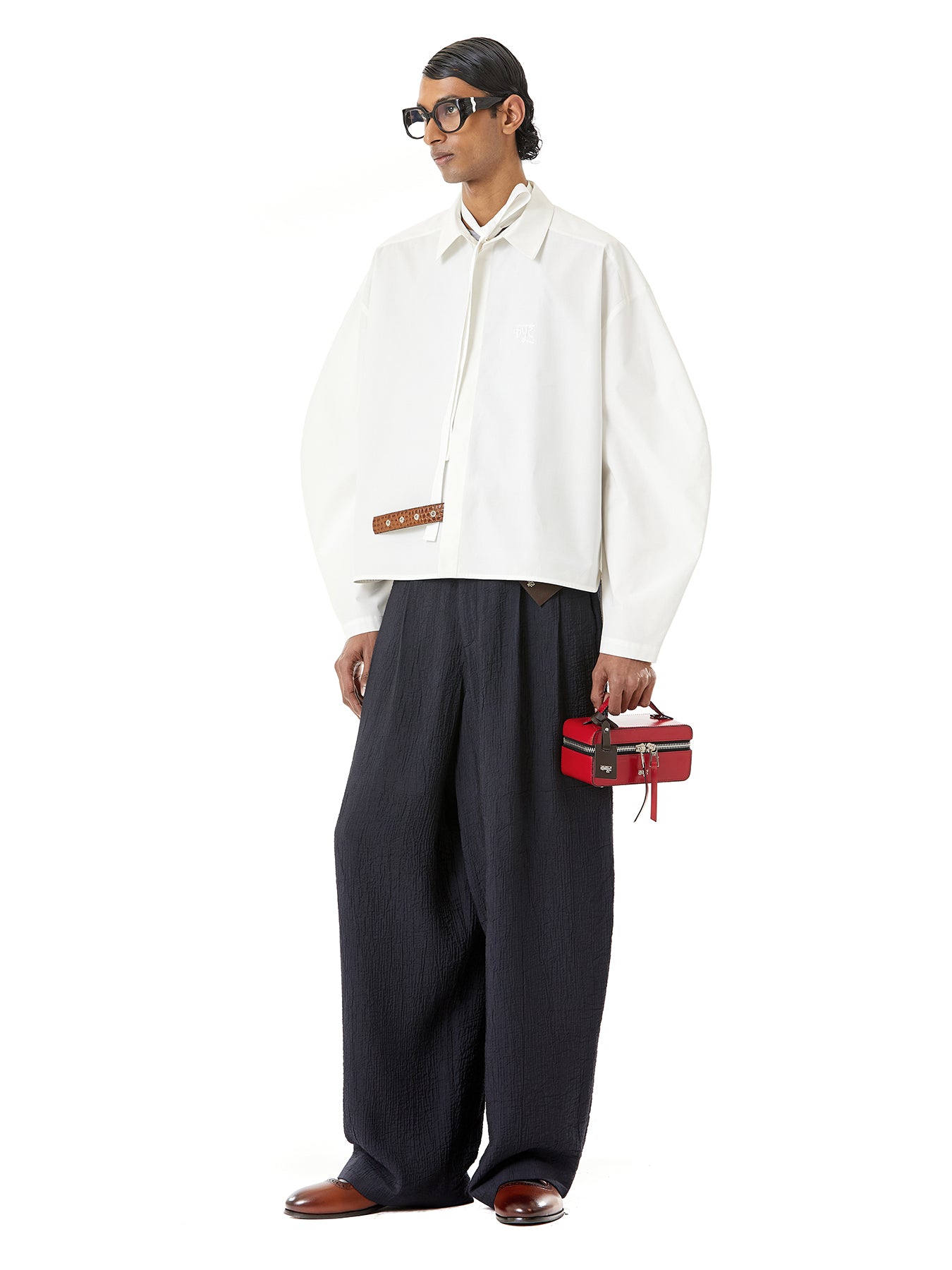 Cropped balloon Shirt