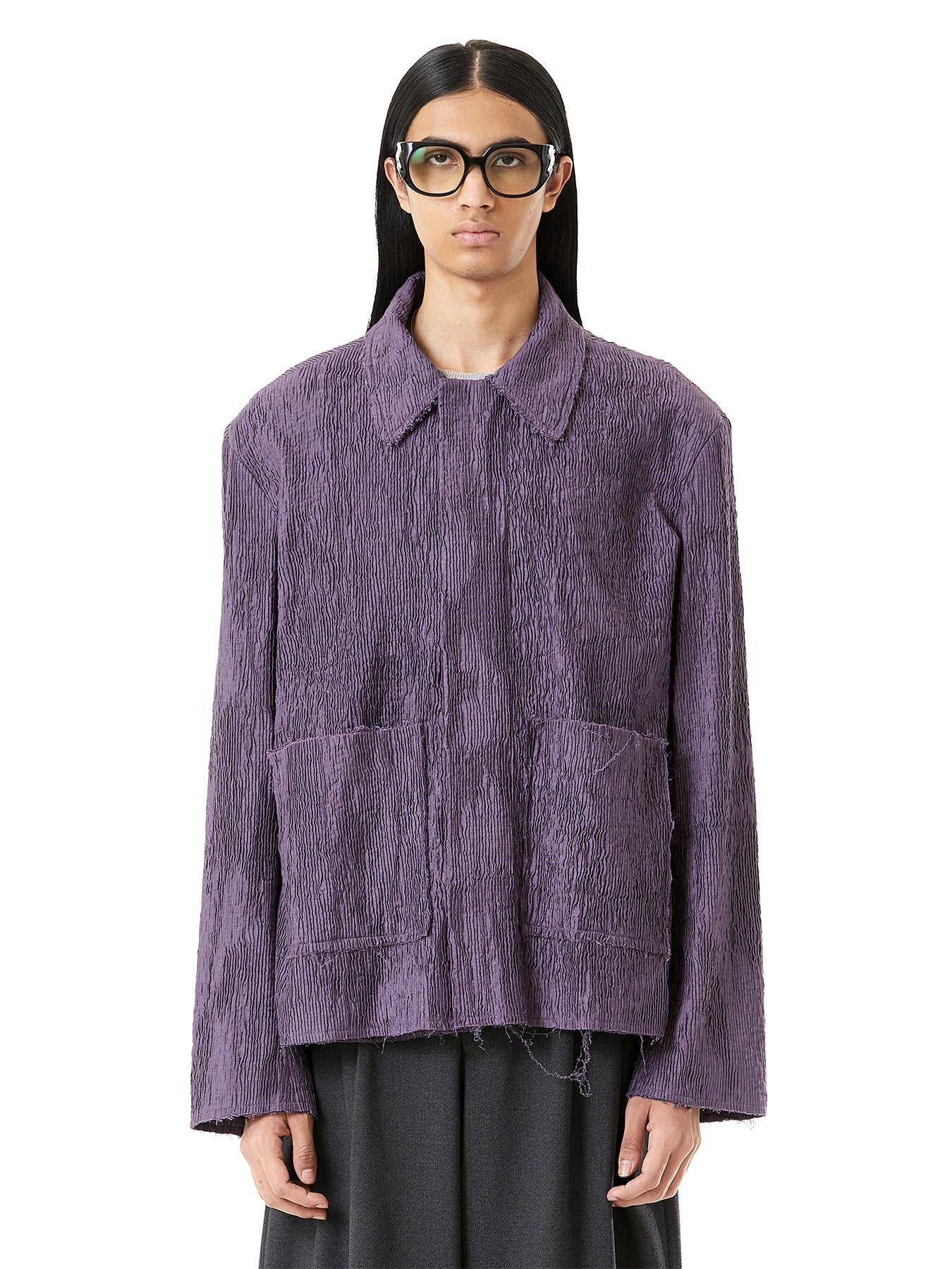Pleated Texture Jacket