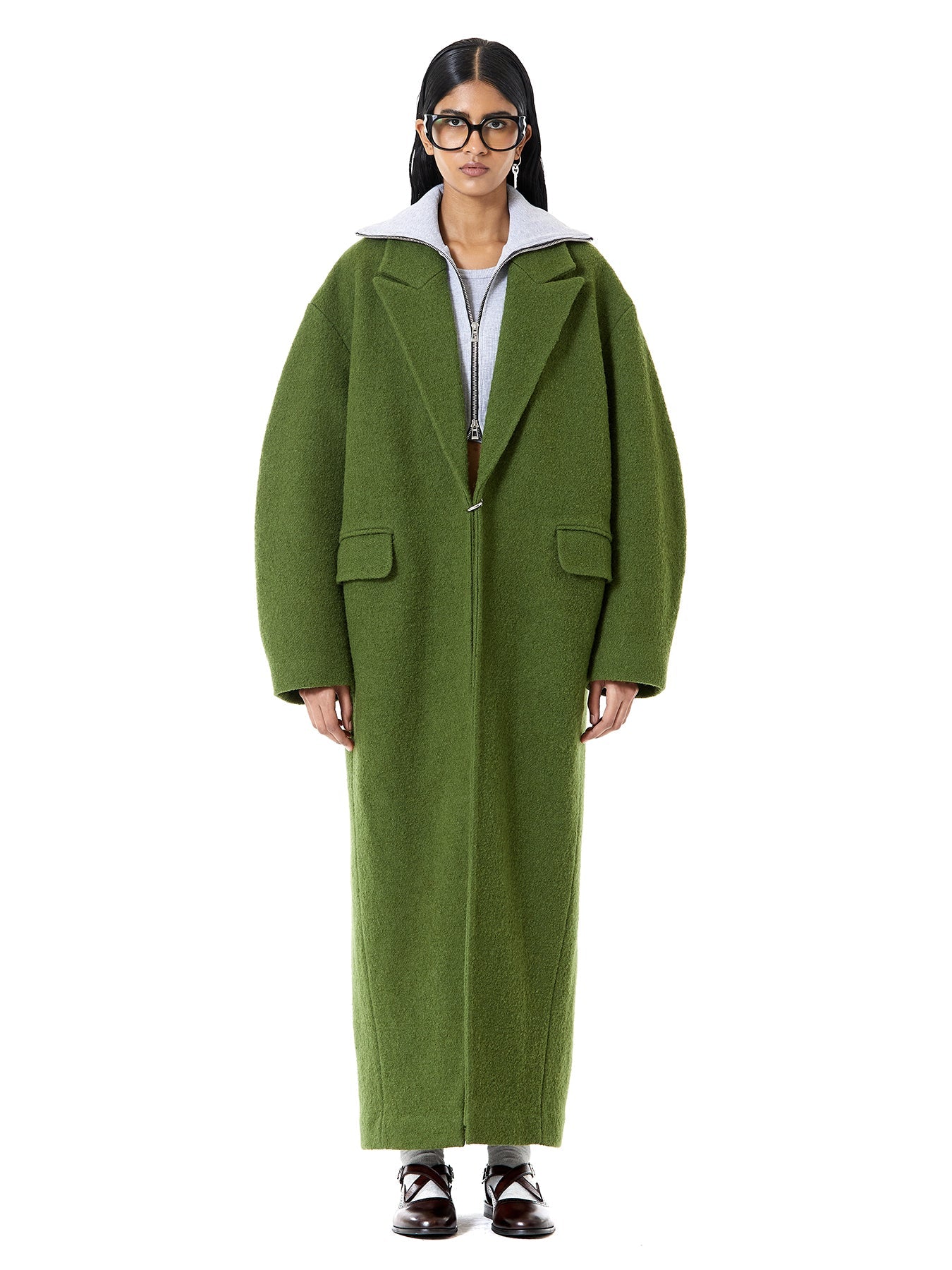 Ballon Coat With Ring Closure