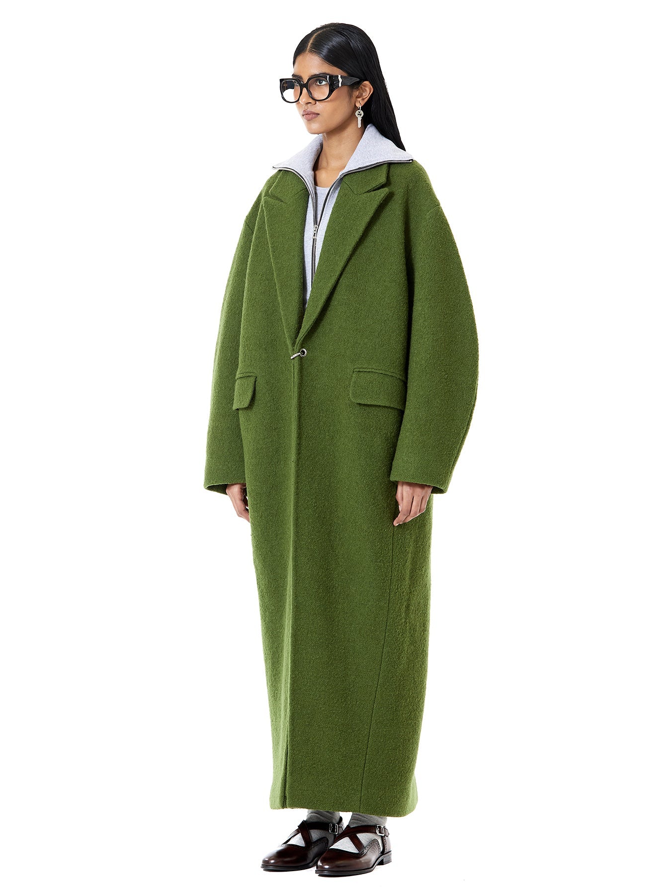 Ballon Coat With Ring Closure