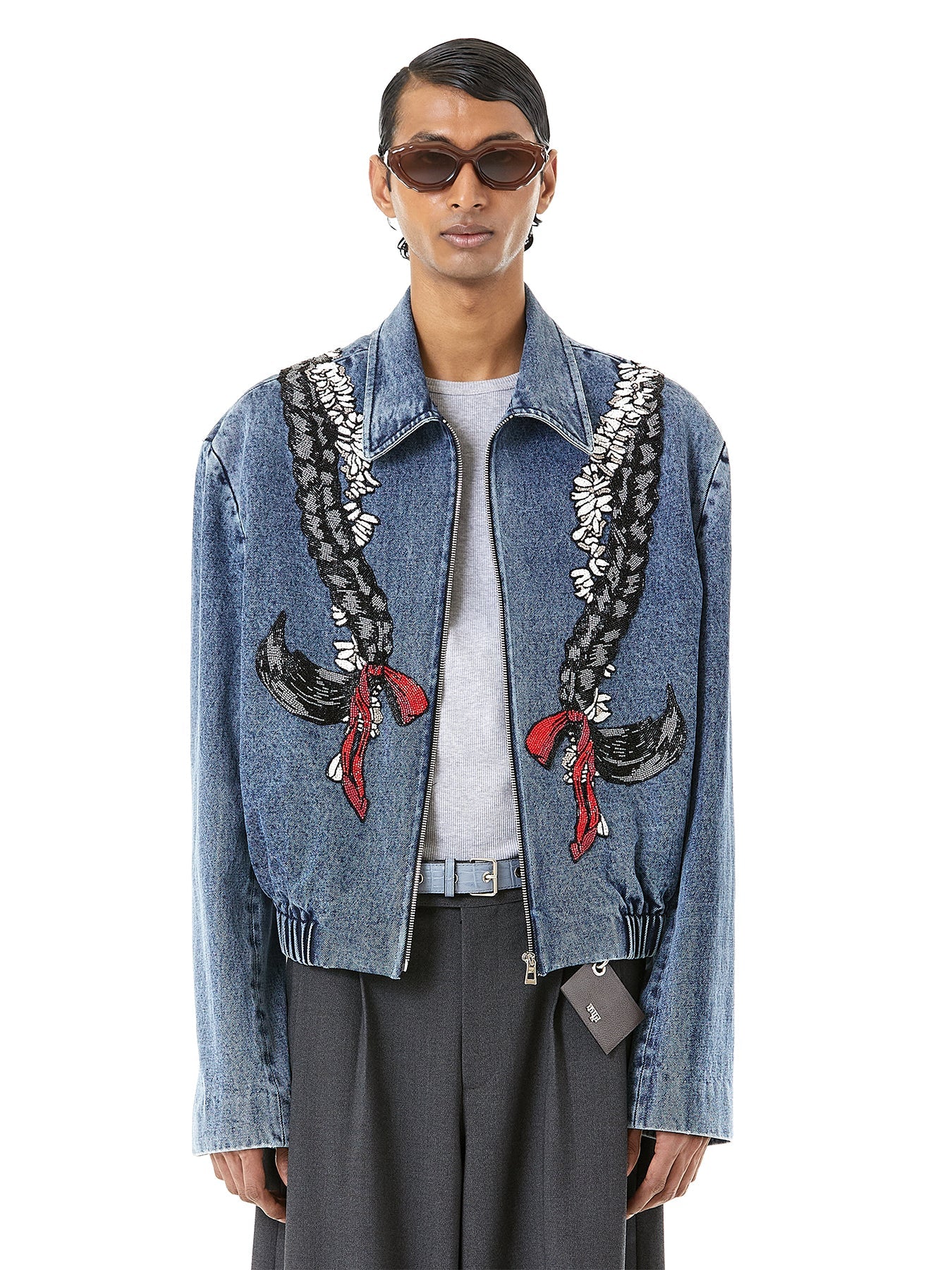 Handcrafted Braids Cropped Jacket