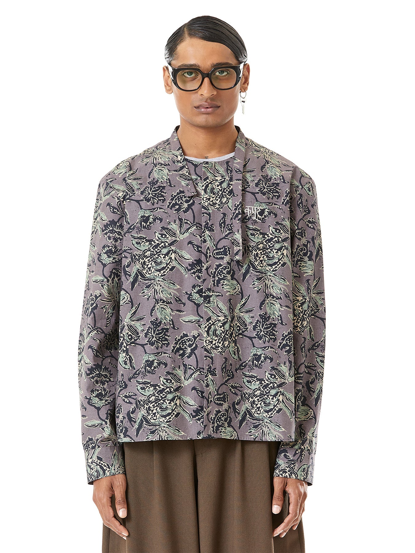 Deconstructed Mandarin Shirt