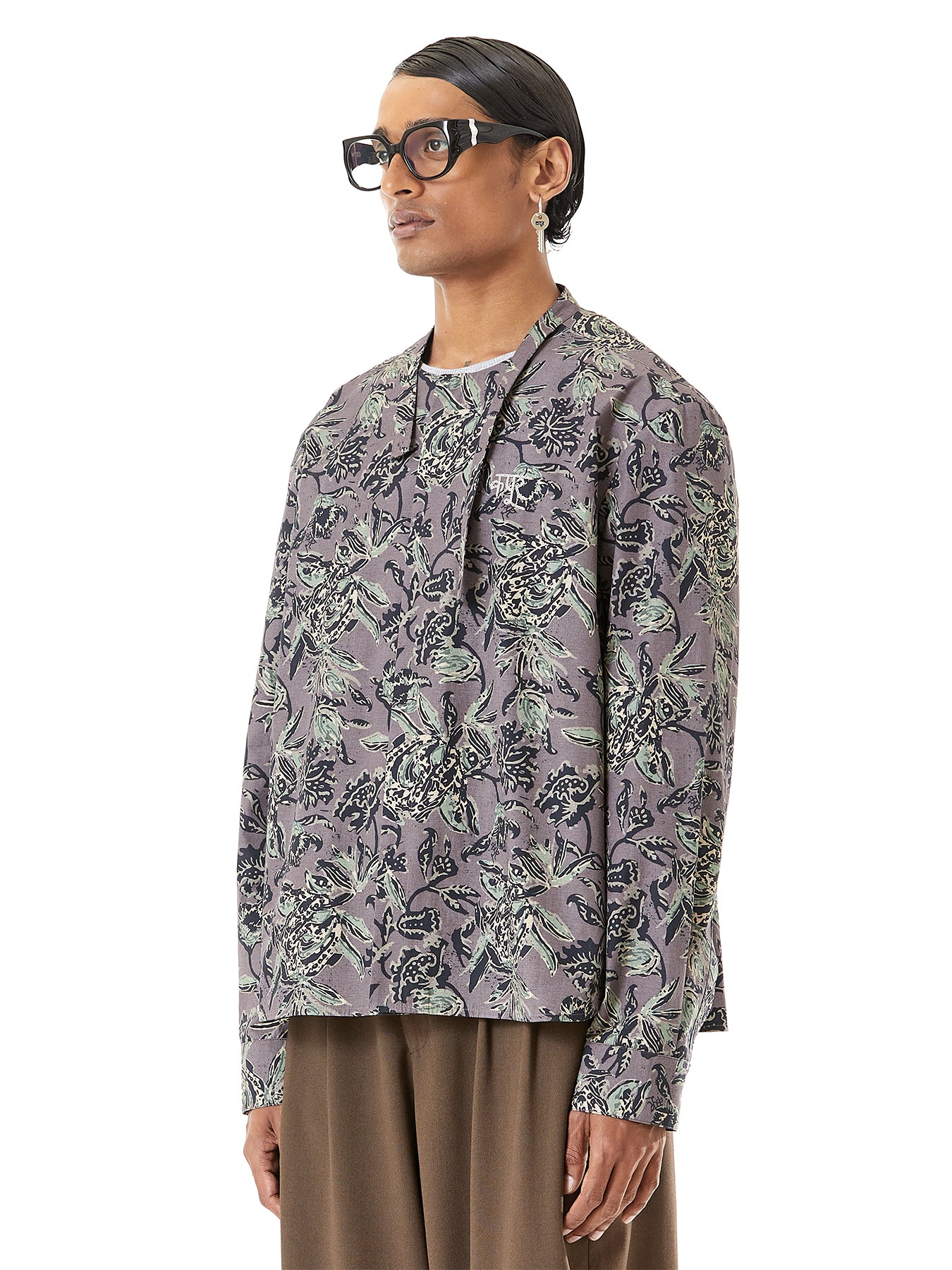 Deconstructed Mandarin Shirt